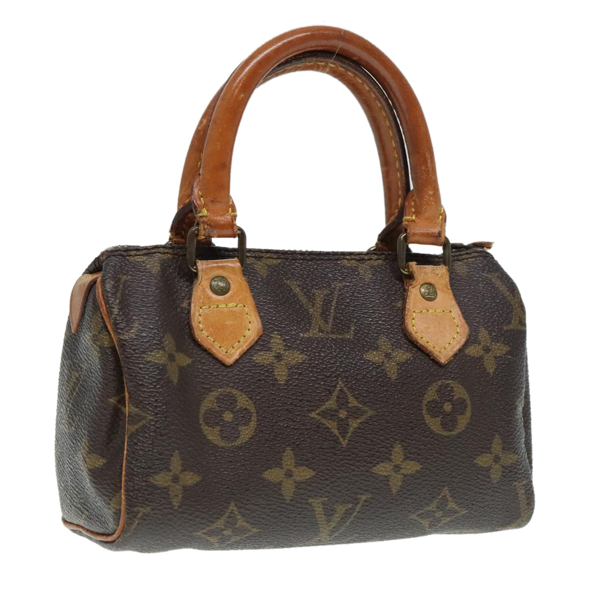 LOUIS VUITTON Monogram Mini Speedy Hand Bag M41534 LV Auth 93942