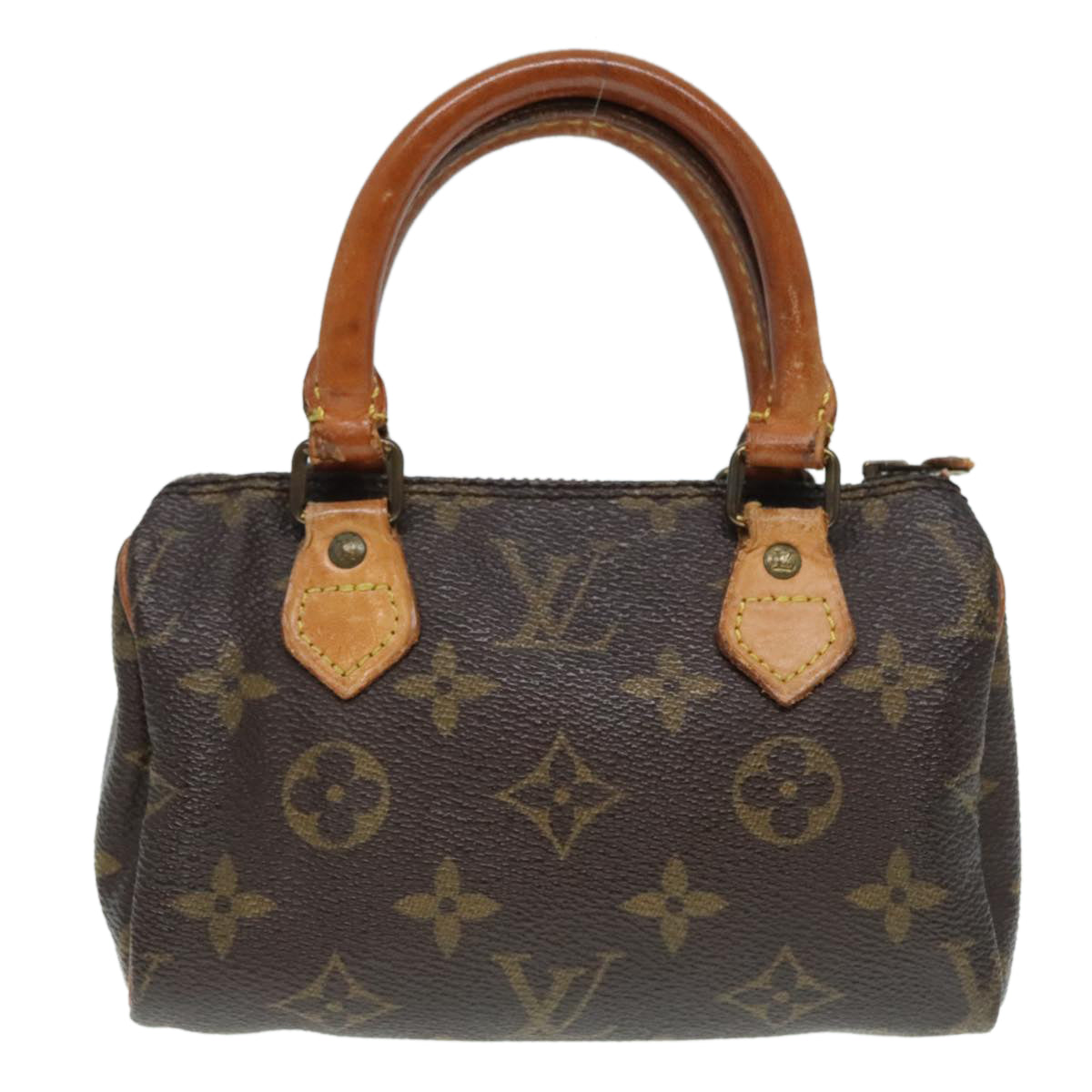 LOUIS VUITTON Monogram Mini Speedy Hand Bag M41534 LV Auth 93942