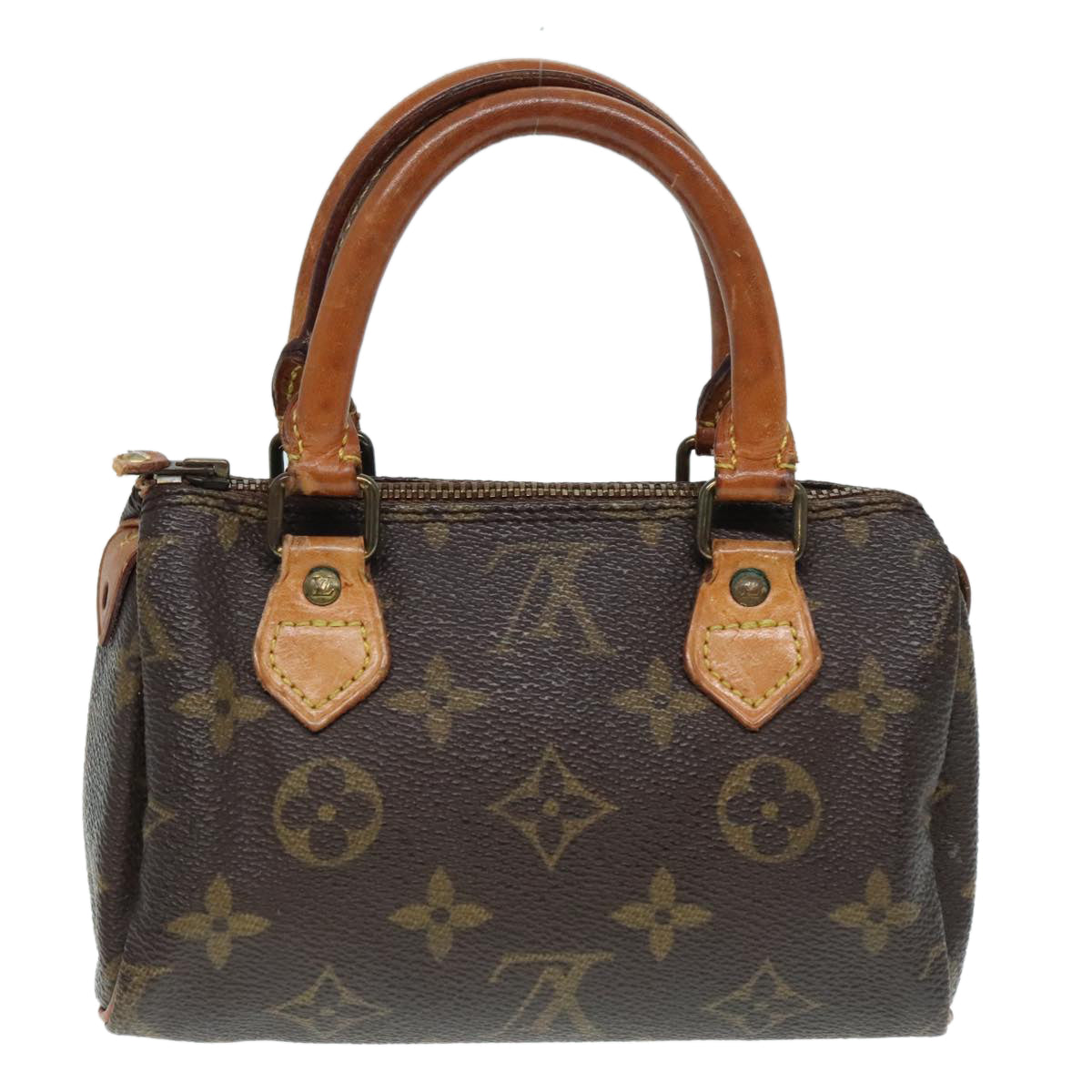 LOUIS VUITTON Monogram Mini Speedy Hand Bag M41534 LV Auth 93942