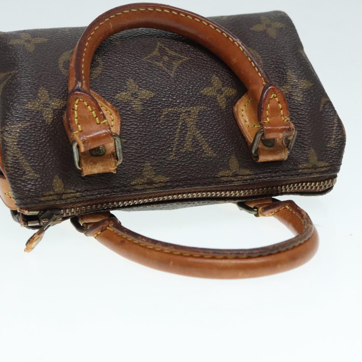 LOUIS VUITTON Monogram Mini Speedy Hand Bag M41534 LV Auth 93942