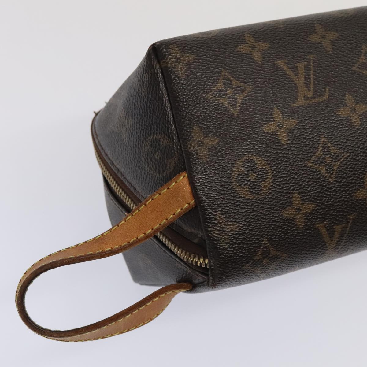 LOUIS VUITTON Monogram Shoe Care Kit Pouch Pouch M47925 LV Auth 93946