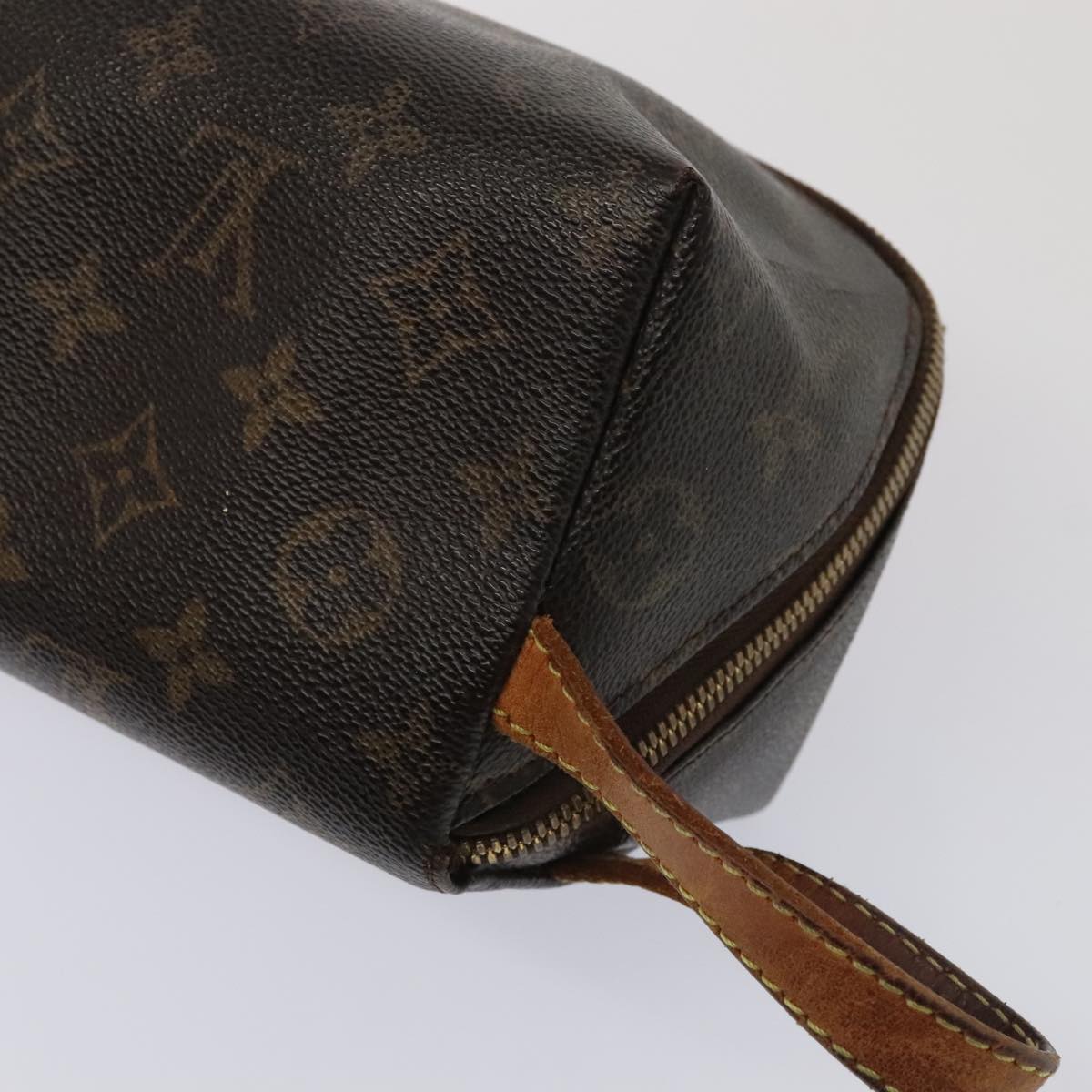 LOUIS VUITTON Monogram Shoe Care Kit Pouch Pouch M47925 LV Auth 93946