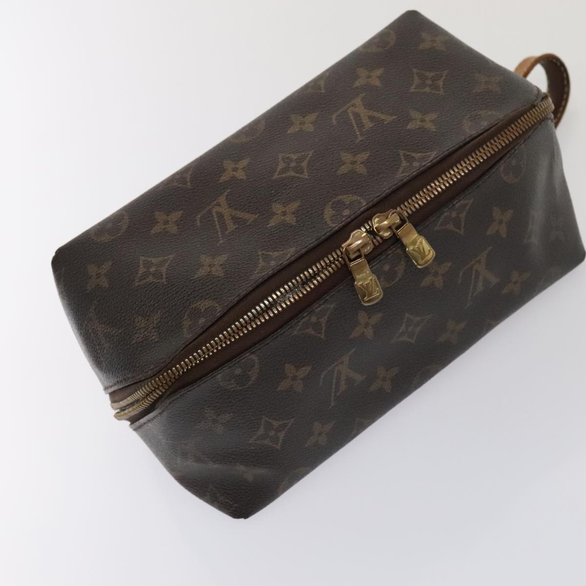 LOUIS VUITTON Monogram Shoe Care Kit Pouch Pouch M47925 LV Auth 93946