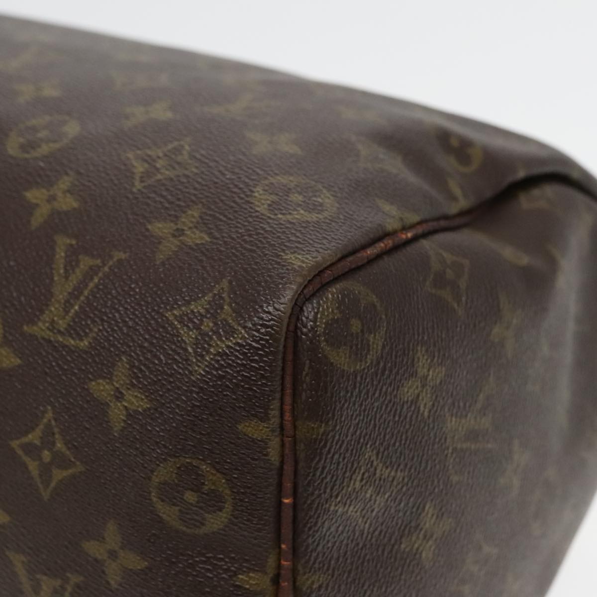 LOUIS VUITTON Monogram Speedy 35 Hand Bag M41524 LV Auth 93969