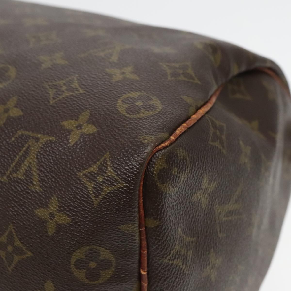 LOUIS VUITTON Monogram Speedy 35 Hand Bag M41524 LV Auth 93969