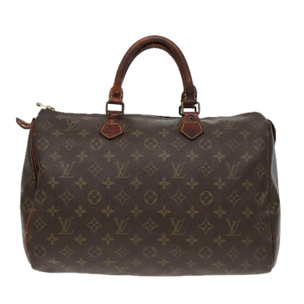 LOUIS VUITTON Monogram Speedy 35 Hand Bag M41524 LV Auth 93969