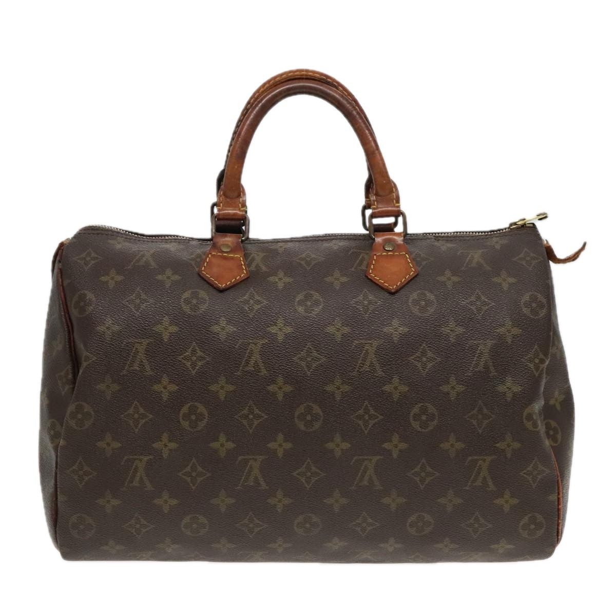 LOUIS VUITTON Monogram Speedy 35 Hand Bag M41524 LV Auth 93969