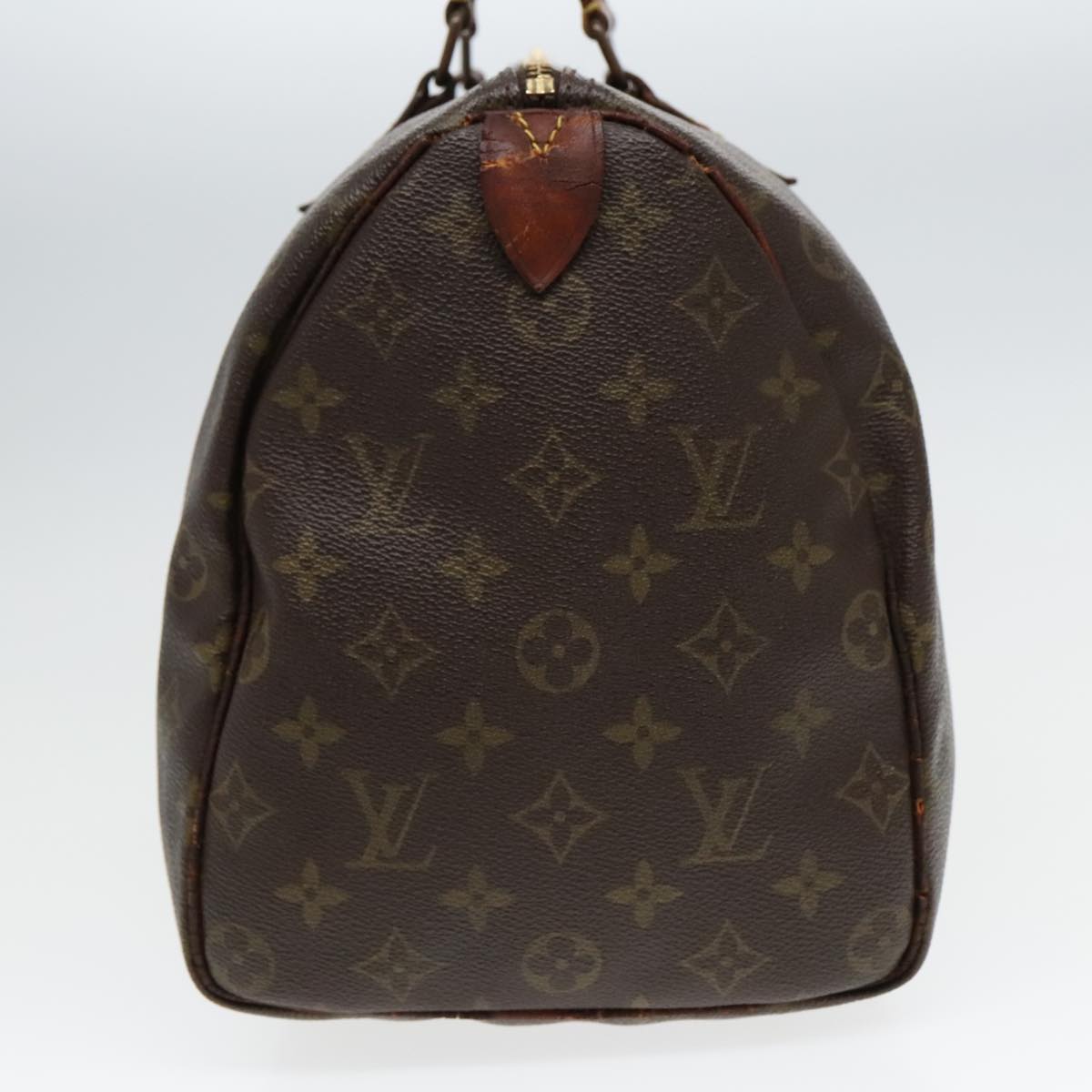 LOUIS VUITTON Monogram Speedy 35 Hand Bag M41524 LV Auth 93969