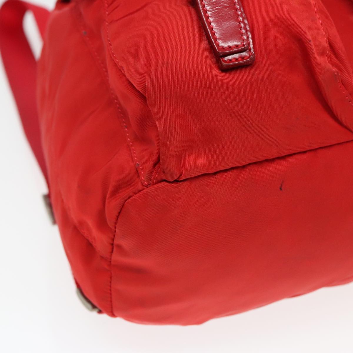 PRADA Backpack Nylon Red Auth 94000