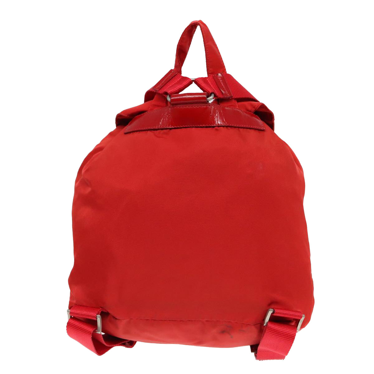 PRADA Backpack Nylon Red Auth 94000