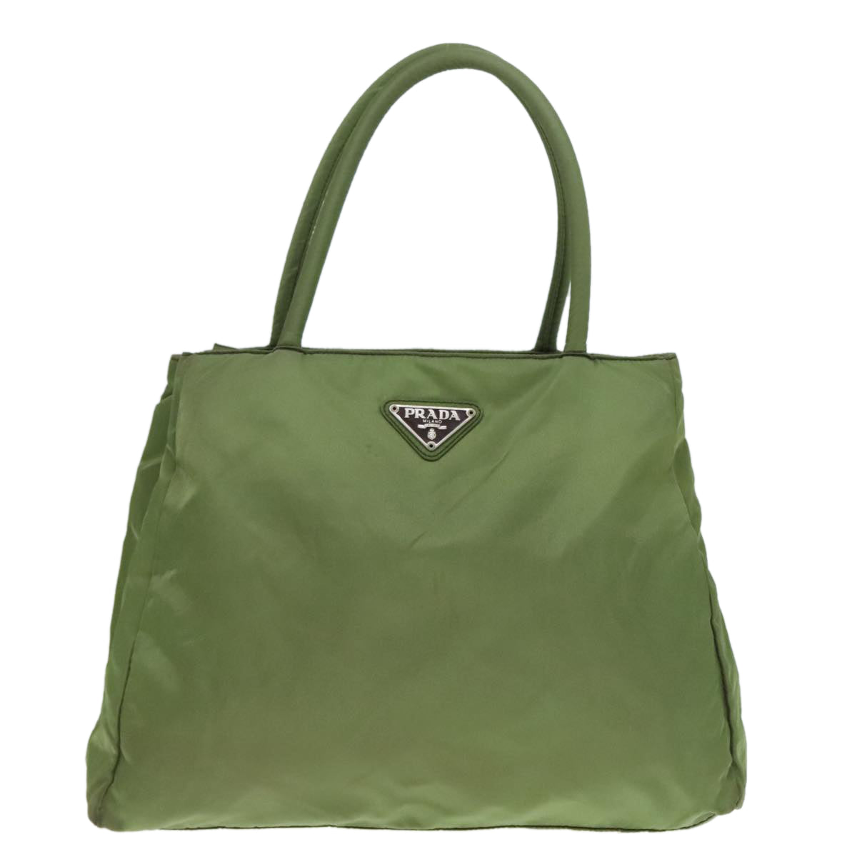 PRADA Hand Bag Nylon Khaki Auth 94002