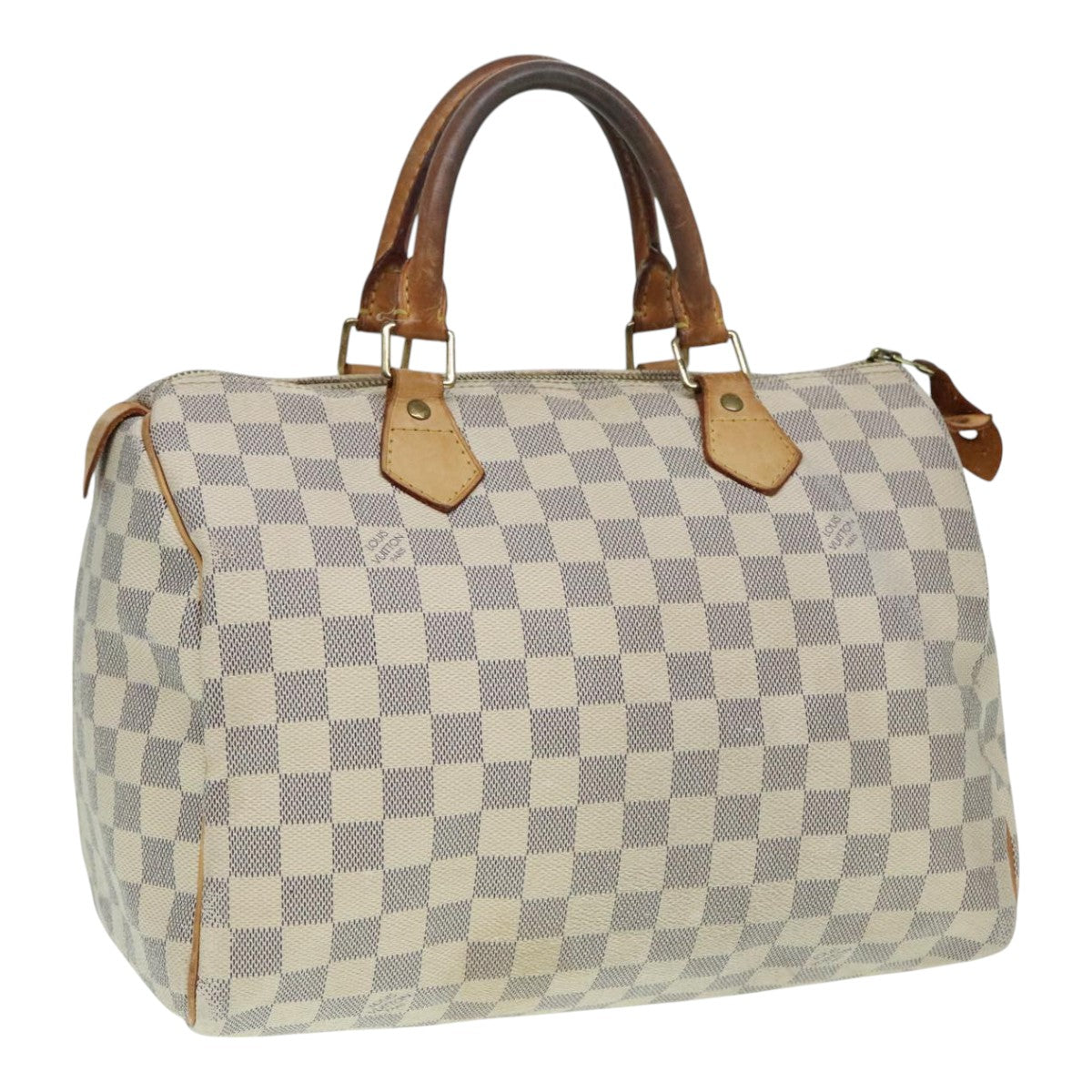 LOUIS VUITTON Damier Azur Speedy 30 Hand Bag N41533 LV Auth 94064