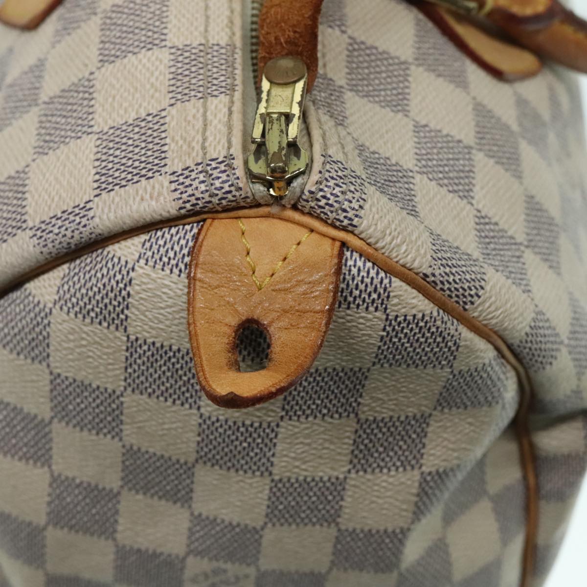 LOUIS VUITTON Damier Azur Speedy 30 Hand Bag N41533 LV Auth 94064