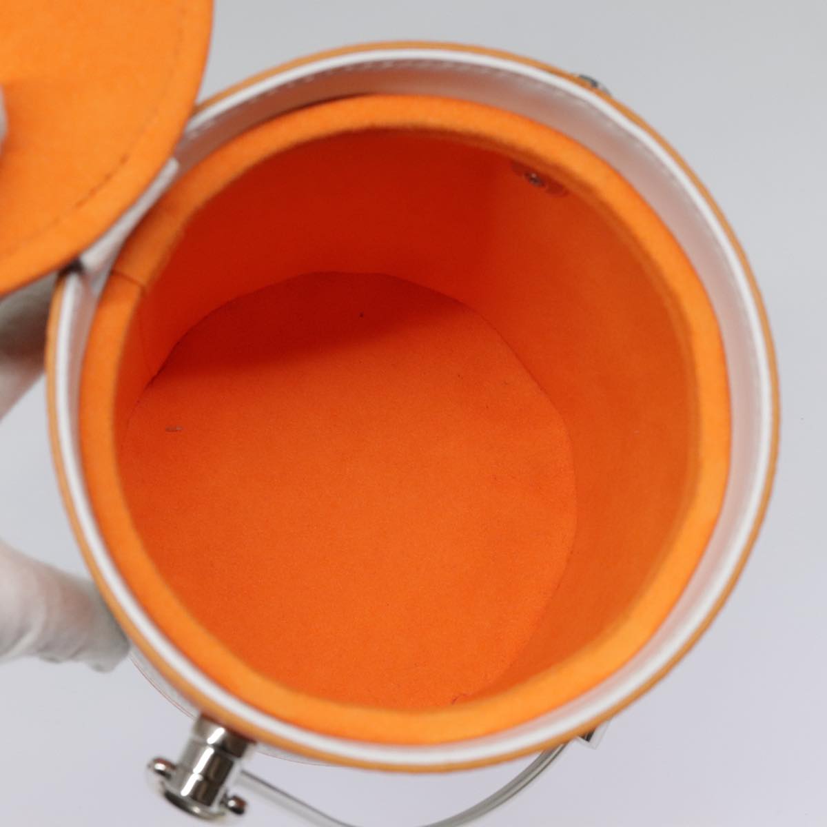 LOUIS VUITTON LV Painted Can Shoulder Bag PVC Leather Orange M81590 Auth 94068SM