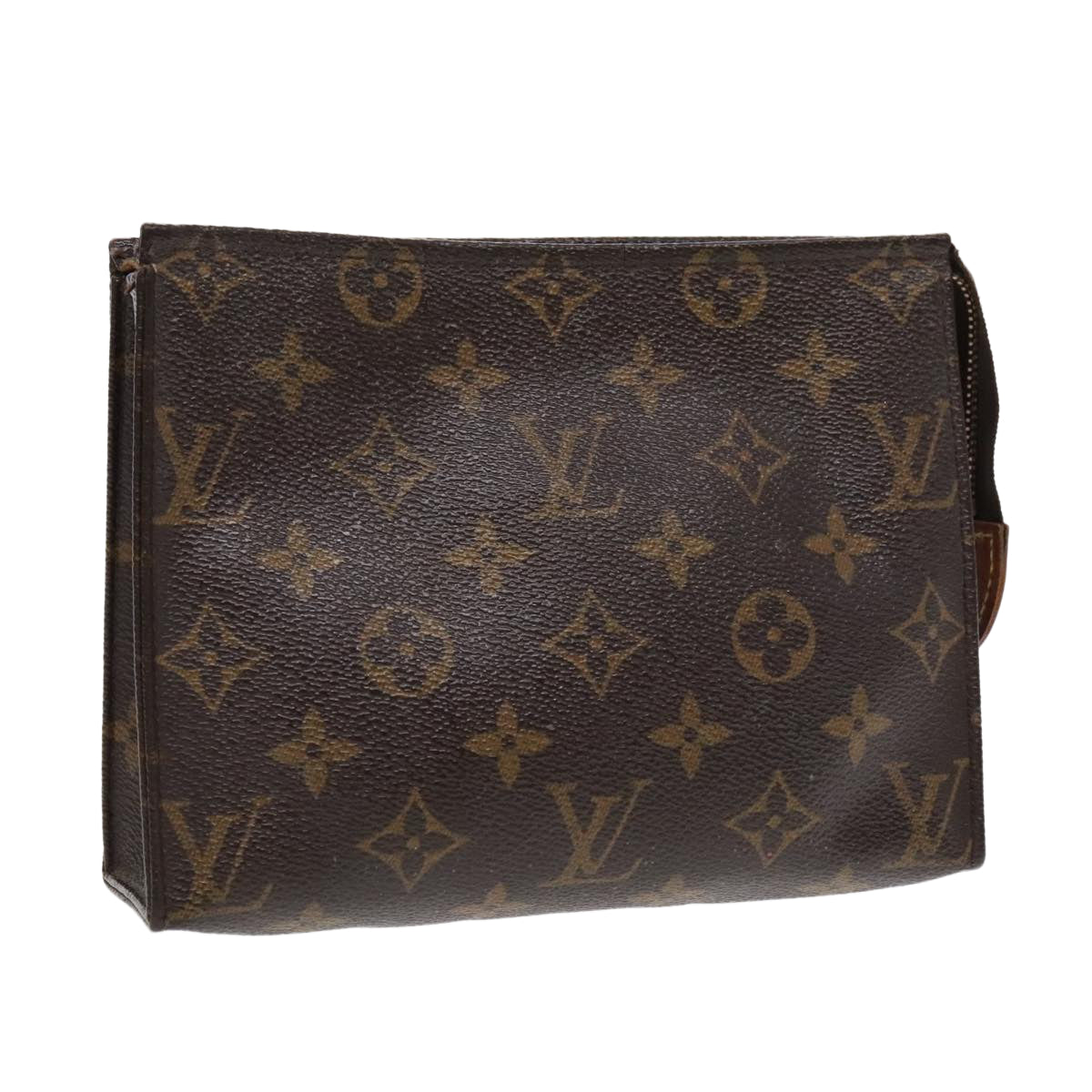 LOUIS VUITTON Monogram Poche Toilette 19 Pouch M47544 LV Auth 94101