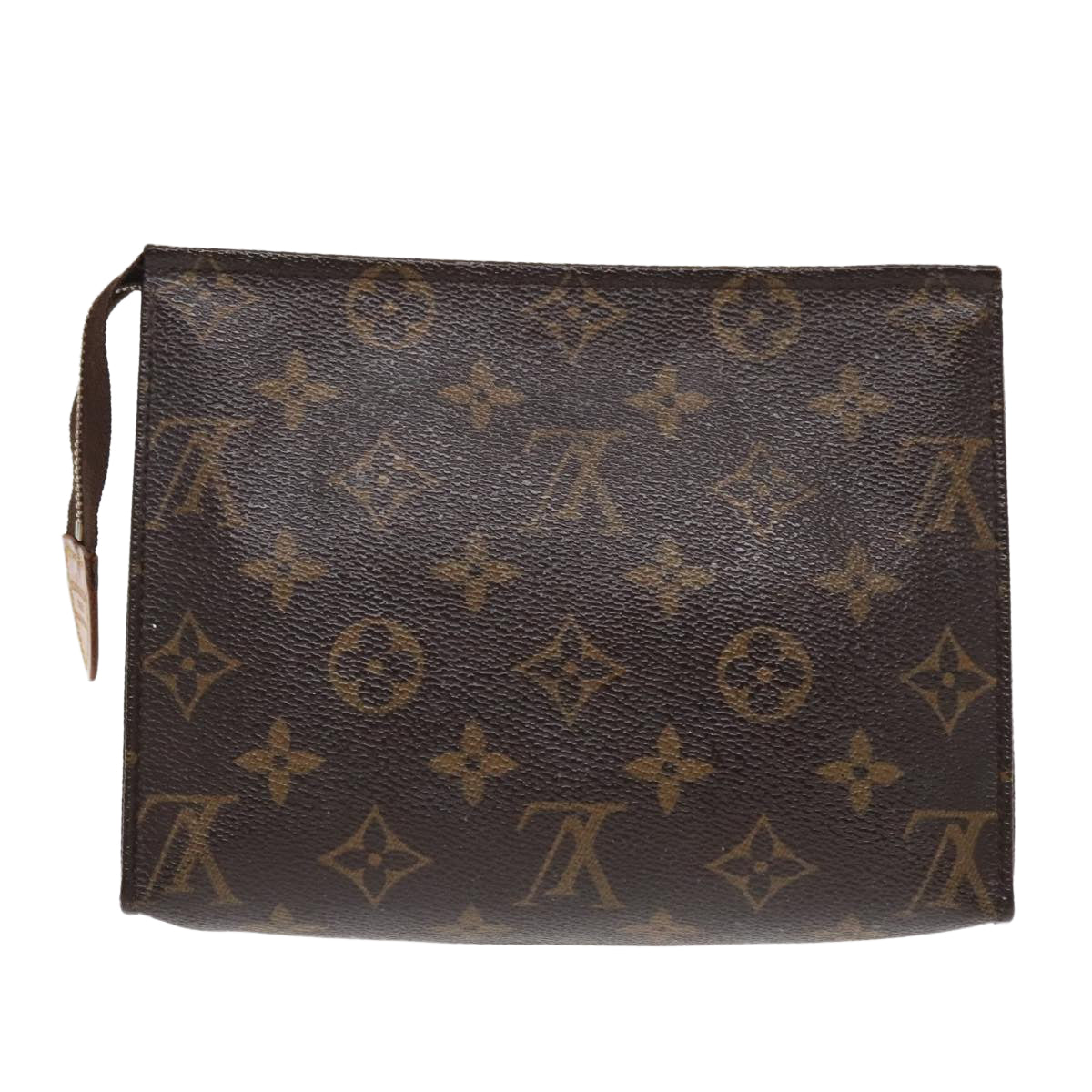 LOUIS VUITTON Monogram Poche Toilette 19 Pouch M47544 LV Auth 94101