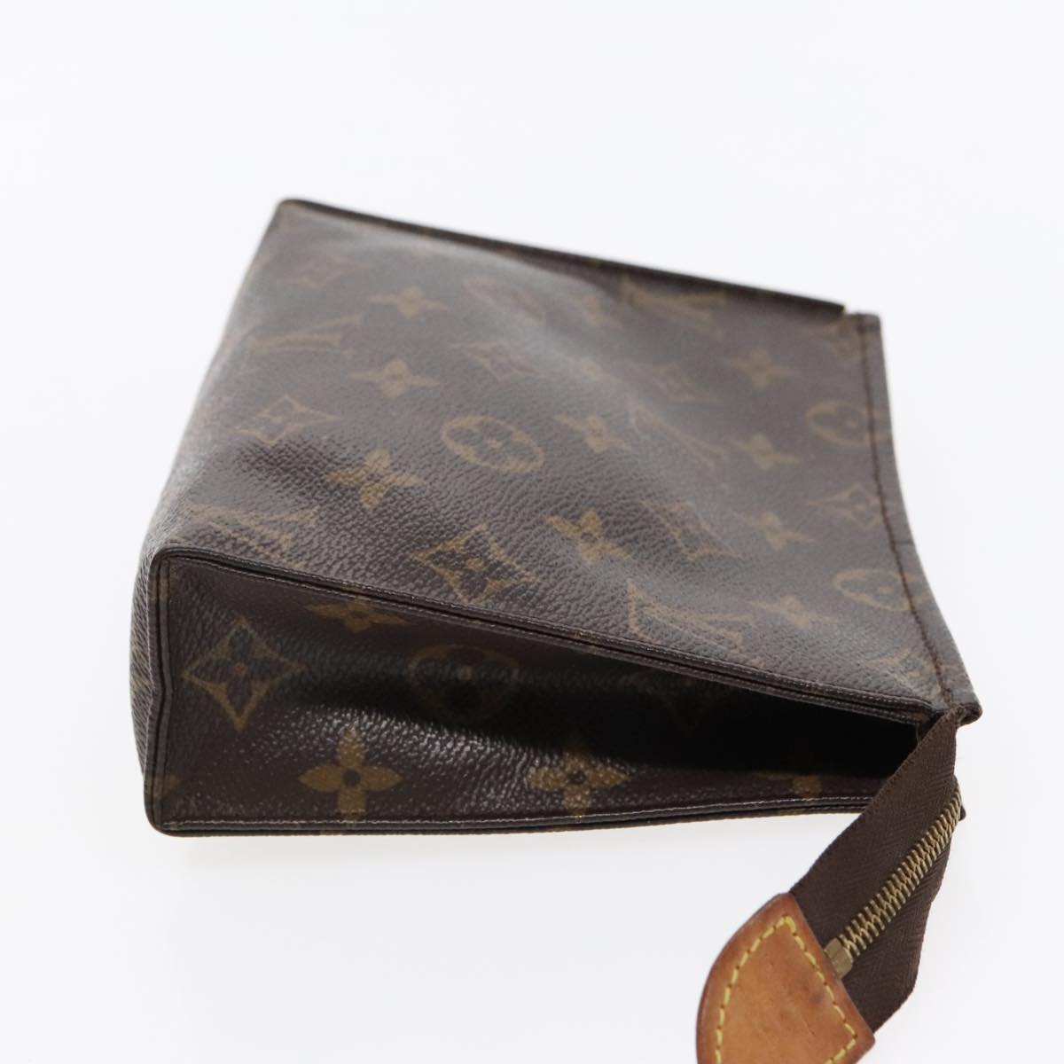 LOUIS VUITTON Monogram Poche Toilette 19 Pouch M47544 LV Auth 94101