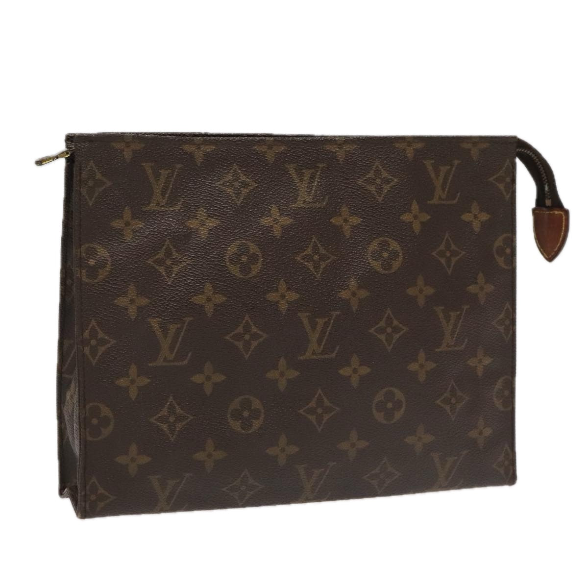 LOUIS VUITTON Monogram Poche Toilette 26 Pouch M47542 LV Auth 94102