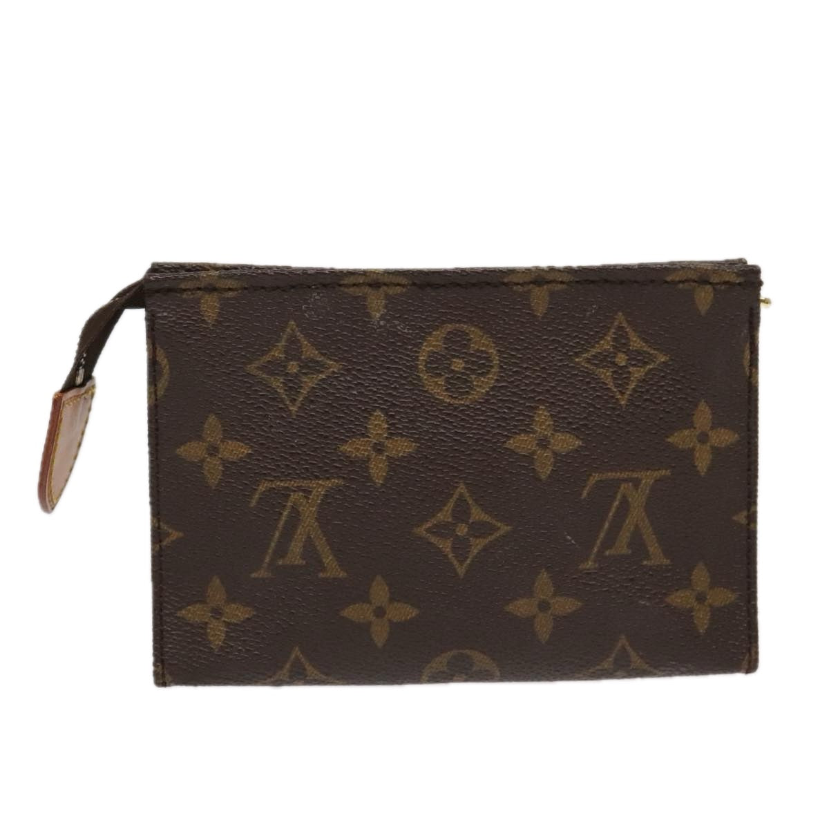 LOUIS VUITTON Monogram Poche Toilette 15 Pouch M47546 LV Auth 94104