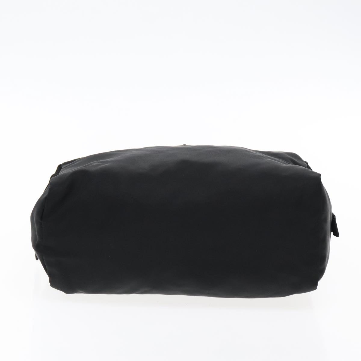 PRADA Pouch Nylon Black Silver Auth 94112