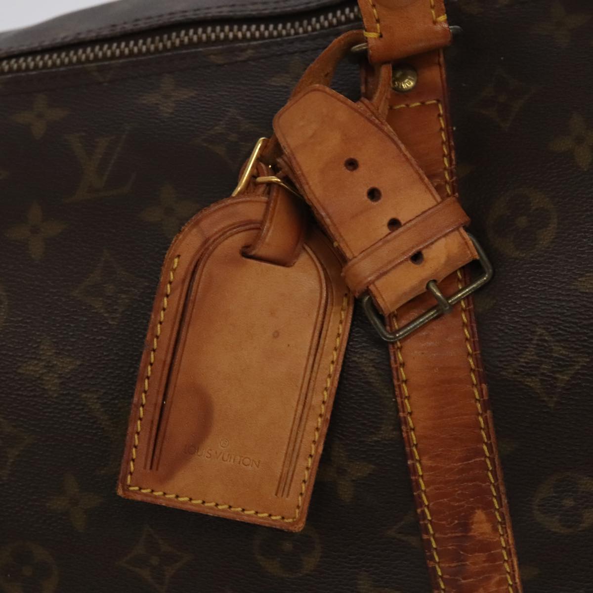 LOUIS VUITTON Monogram Keepall 55 Boston Bag M41424 LV Auth 94115