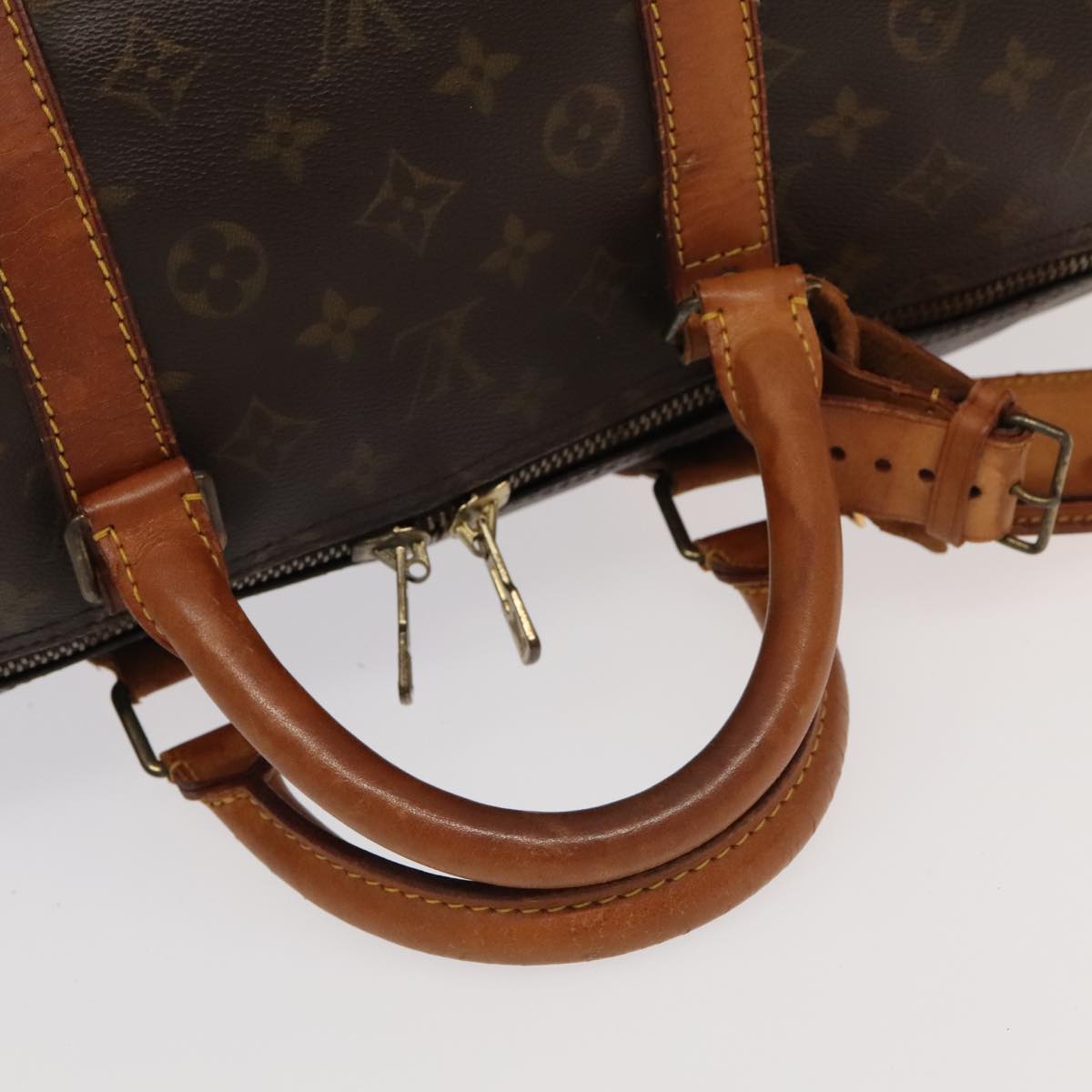 LOUIS VUITTON Monogram Keepall 55 Boston Bag M41424 LV Auth 94115