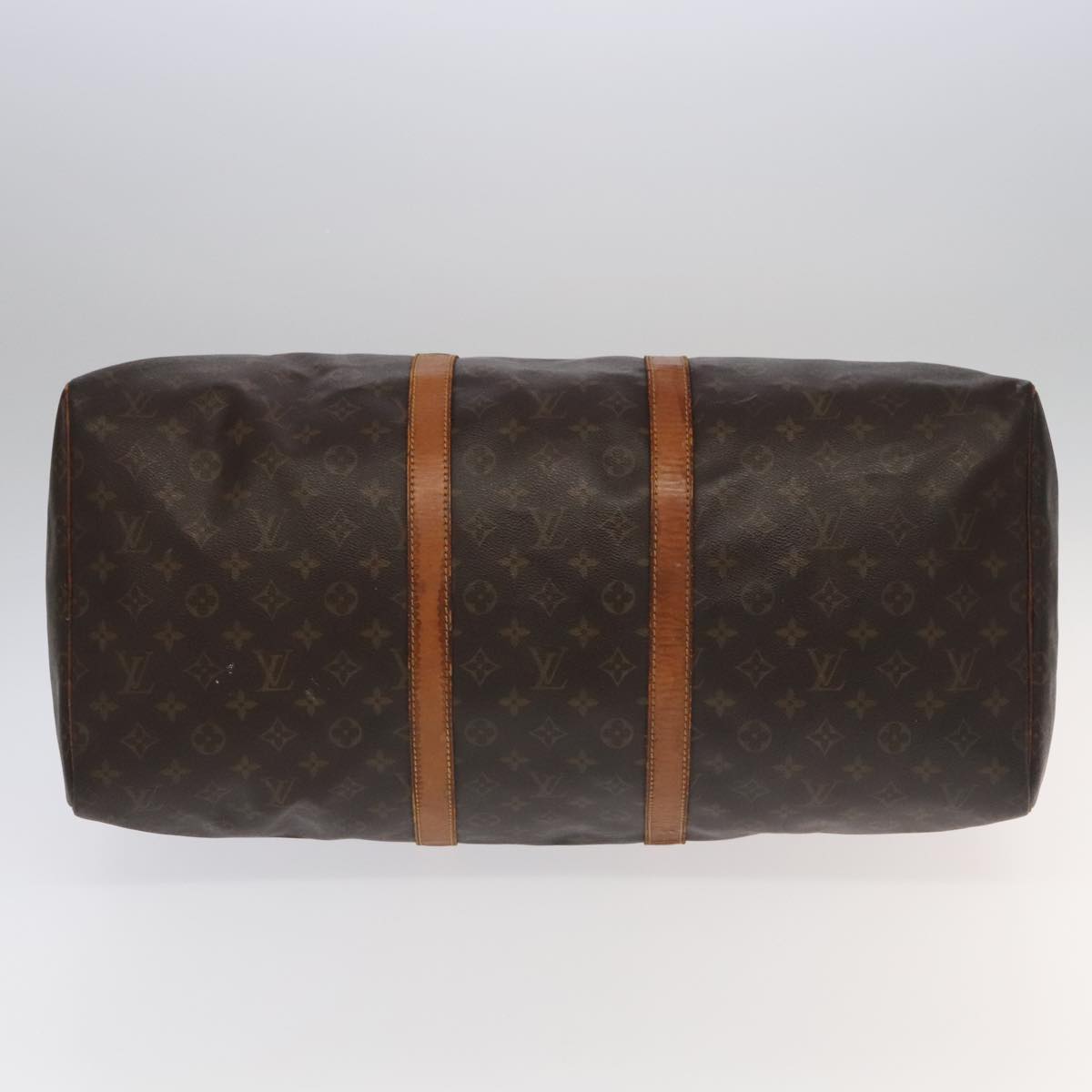 LOUIS VUITTON Monogram Keepall 55 Boston Bag M41424 LV Auth 94115