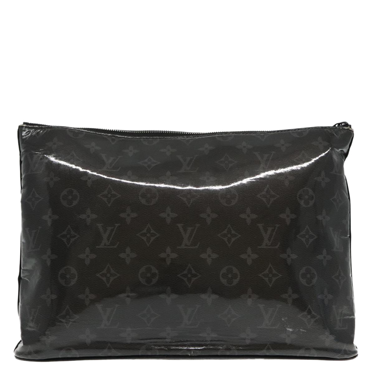 LOUIS VUITTON Eclipse Glaze Pochette Cosmos Clutch Bag M63373 LV Auth 94116