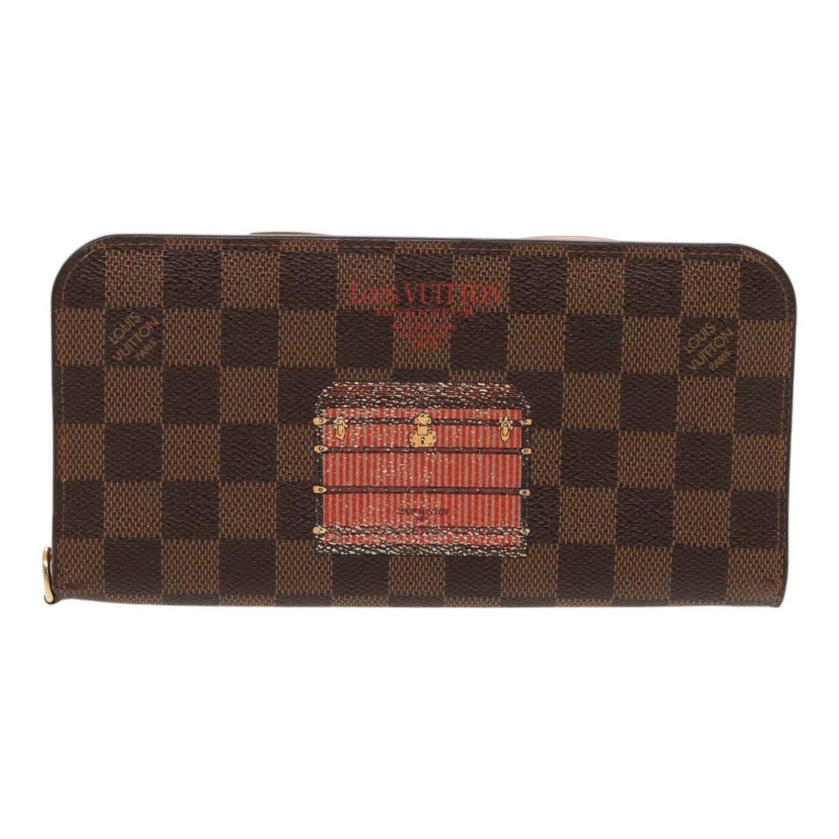 LOUIS VUITTON Damier Ebene Portefeuille Insolite Long Wallet N63180 Auth 94122