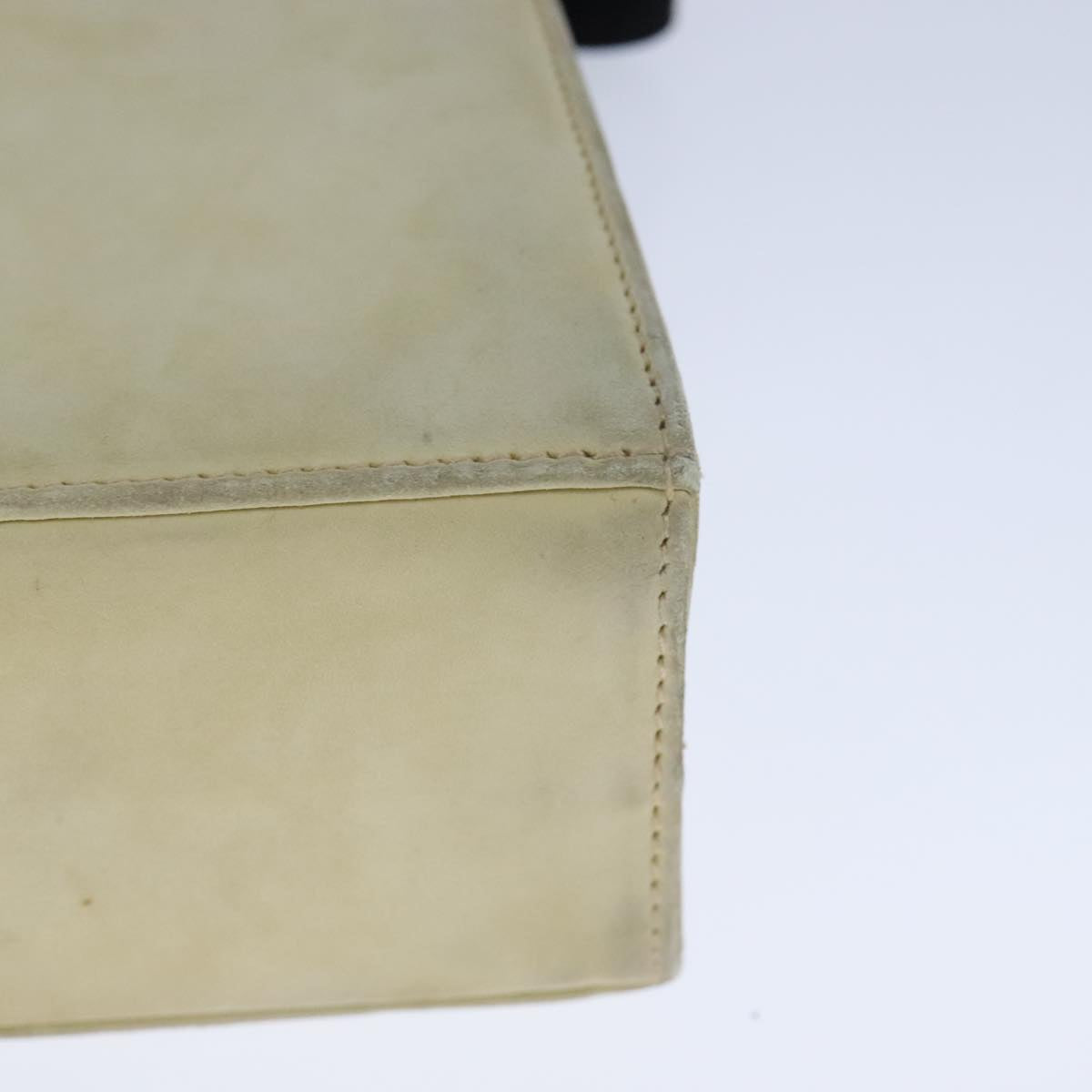 Salvatore Ferragamo Hand Bag Suede 2way Beige Auth 94147