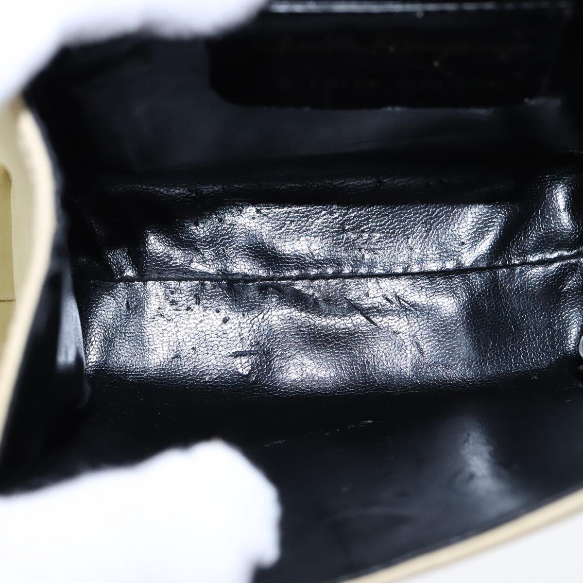 Salvatore Ferragamo Hand Bag Suede 2way Beige Auth 94147