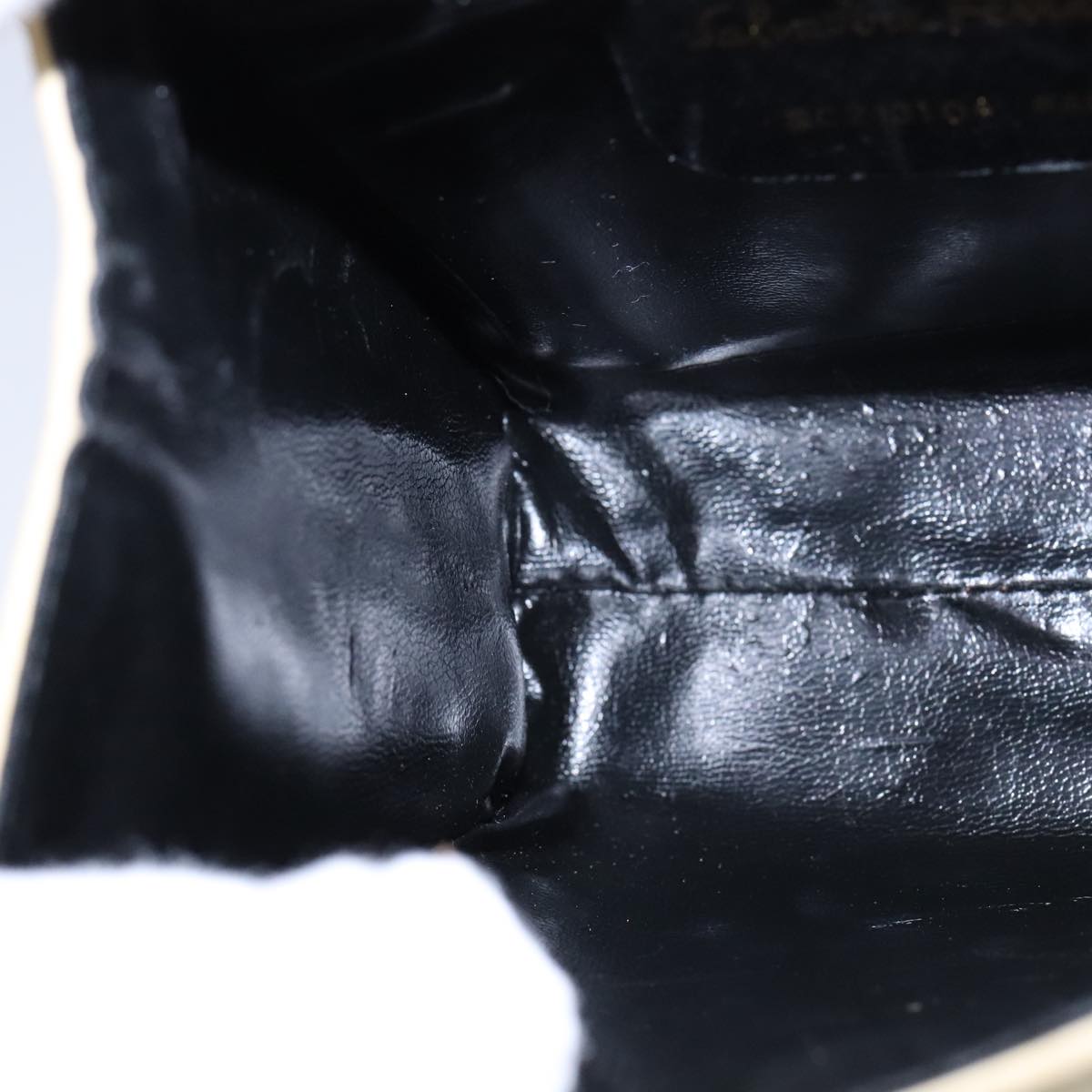 Salvatore Ferragamo Hand Bag Suede 2way Beige Auth 94147