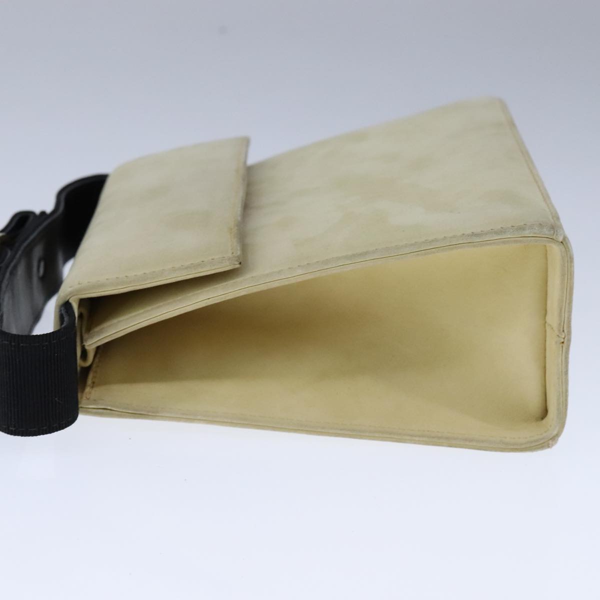 Salvatore Ferragamo Hand Bag Suede 2way Beige Auth 94147