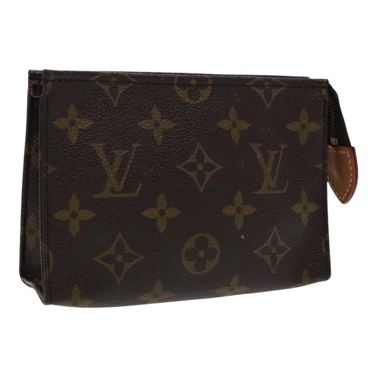 LOUIS VUITTON Monogram Poche Toilette 19 Pouch M47544 LV Auth 94164