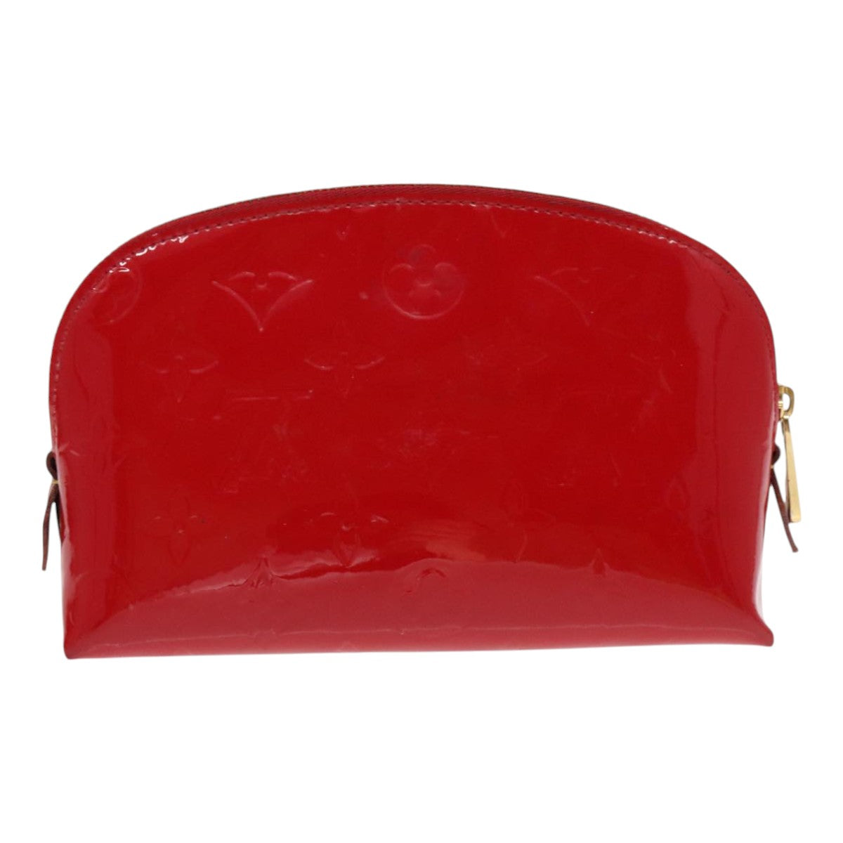 LOUIS VUITTON Vernis Pochette Cosmetic PM Rouge Grunadine M91746 LV Auth 94169