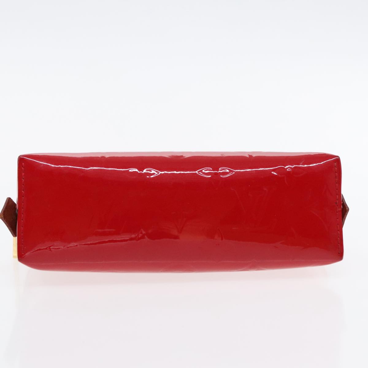 LOUIS VUITTON Vernis Pochette Cosmetic PM Rouge Grunadine M91746 LV Auth 94169