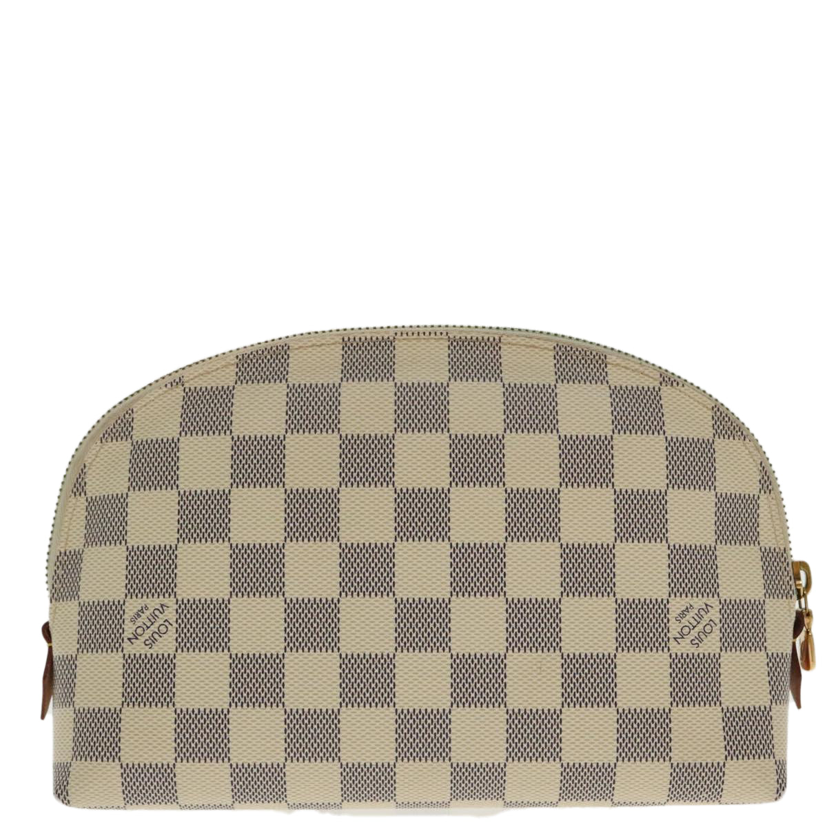 LOUIS VUITTON Damier Azur Pochette Cosmetic GM Pouch N23346 LV Auth 94178