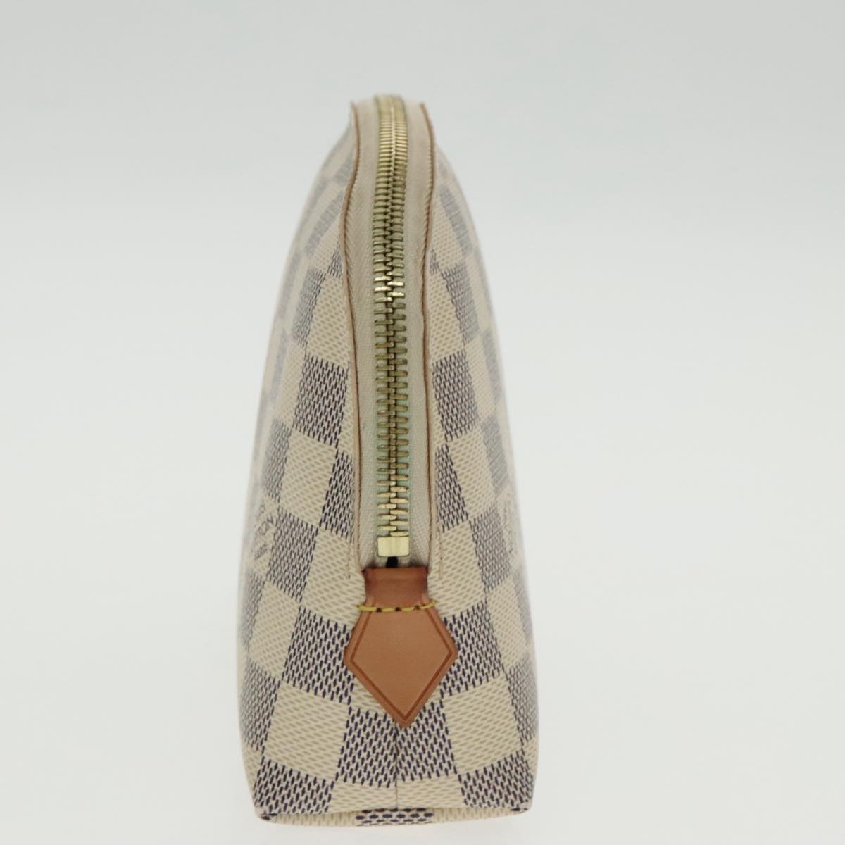 LOUIS VUITTON Damier Azur Pochette Cosmetic GM Pouch N23346 LV Auth 94178