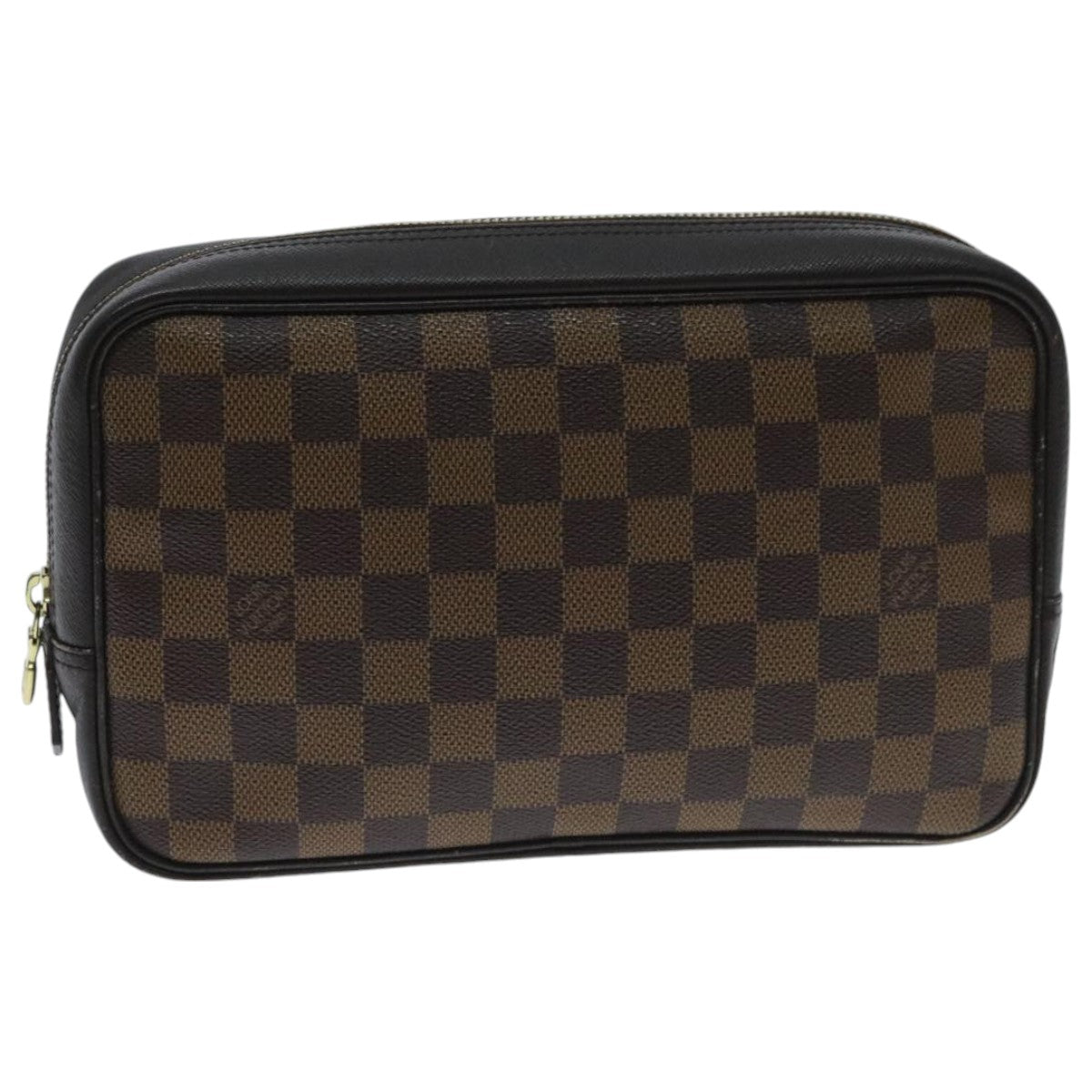 LOUIS VUITTON Damier Ebene Trousse Toilette 25 Clutch Bag N47624 LV Auth 94181