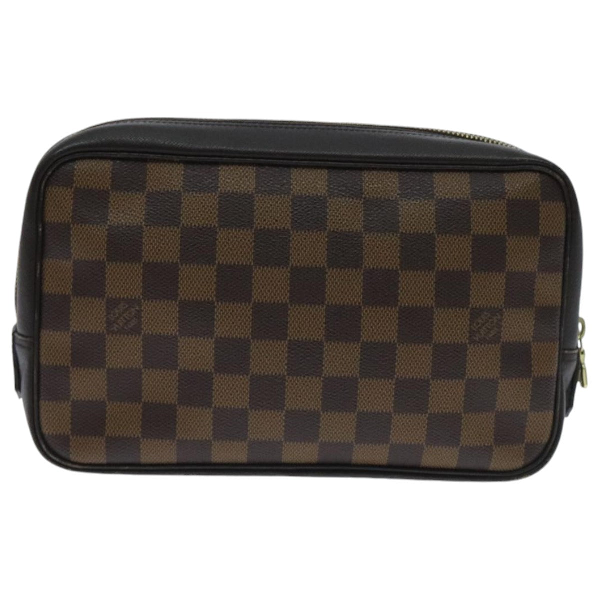 LOUIS VUITTON Damier Ebene Trousse Toilette 25 Clutch Bag N47624 LV Auth 94181