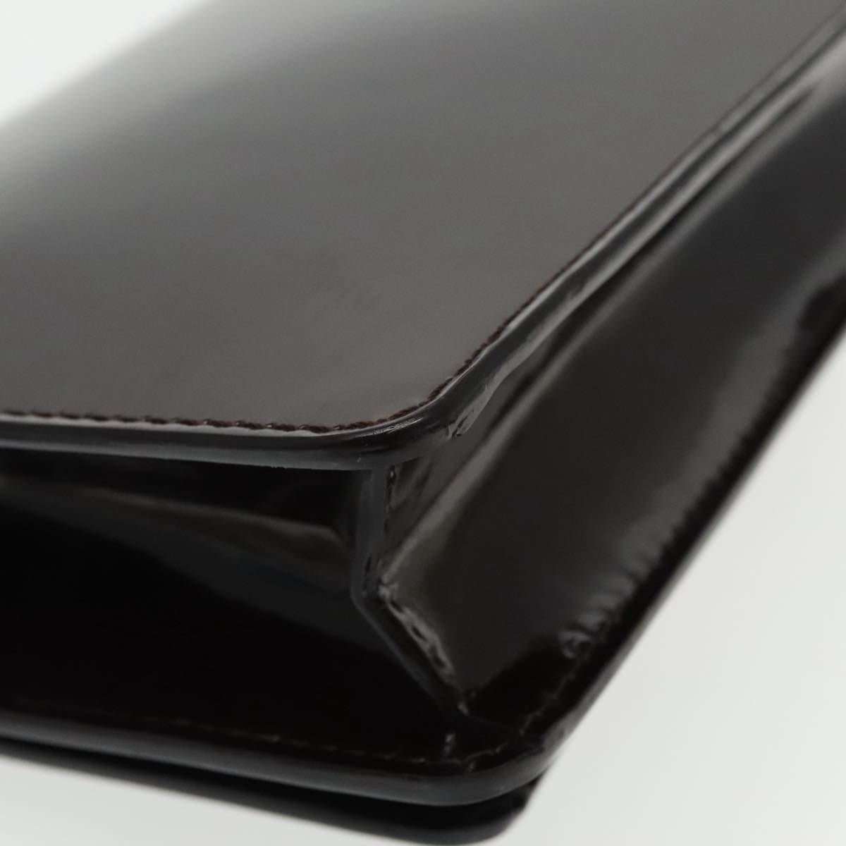 LOUIS VUITTON Monogram Vernis Monceau BB Bag 2way Amarante M91580 LV Auth 94183