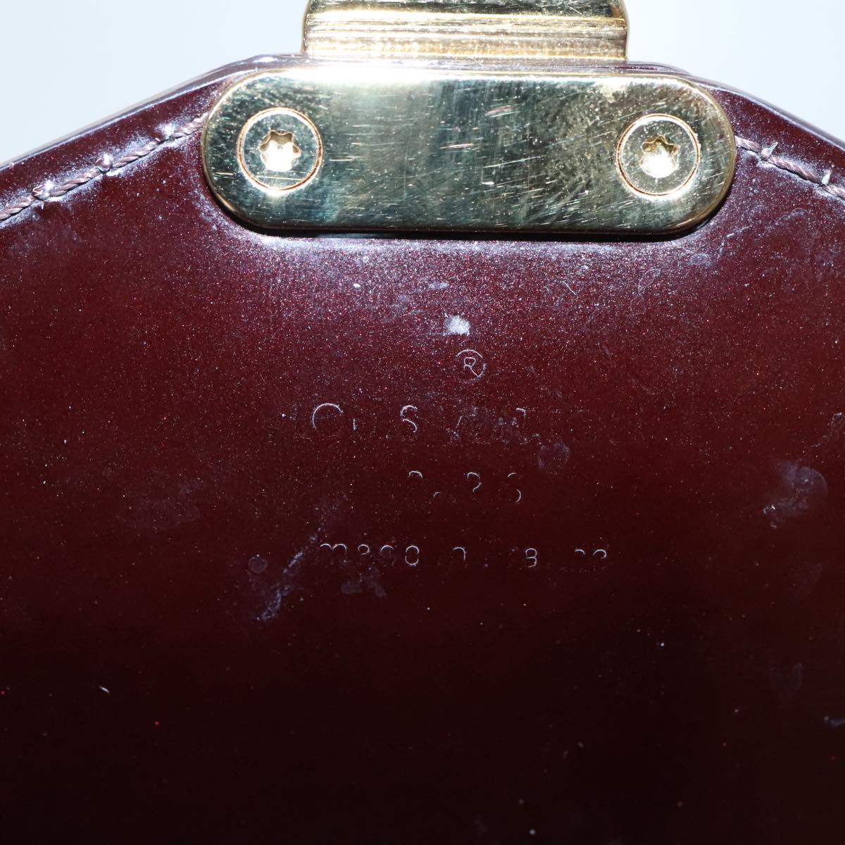 LOUIS VUITTON Monogram Vernis Monceau BB Bag 2way Amarante M91580 LV Auth 94183