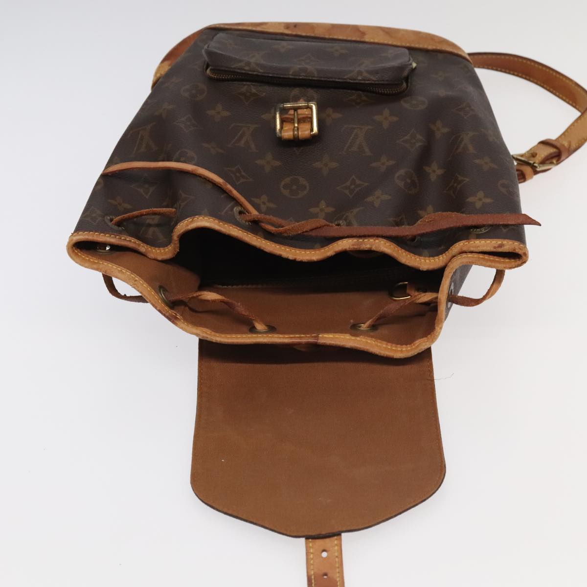 LOUIS VUITTON Monogram Montsouris MM Backpack M51136 LV Auth 94211