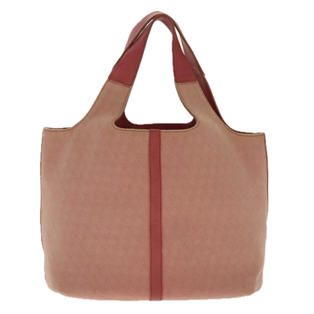 BOTTEGA VENETA Hand Bag Canvas Pink Auth 94232