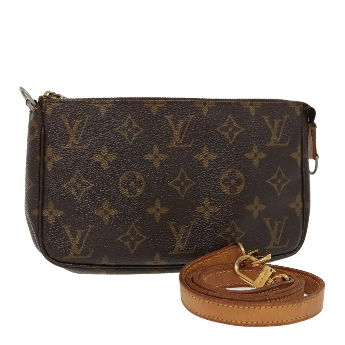 LOUIS VUITTON Monogram Pochette Accessoires Pouch M51980 LV Auth 94277