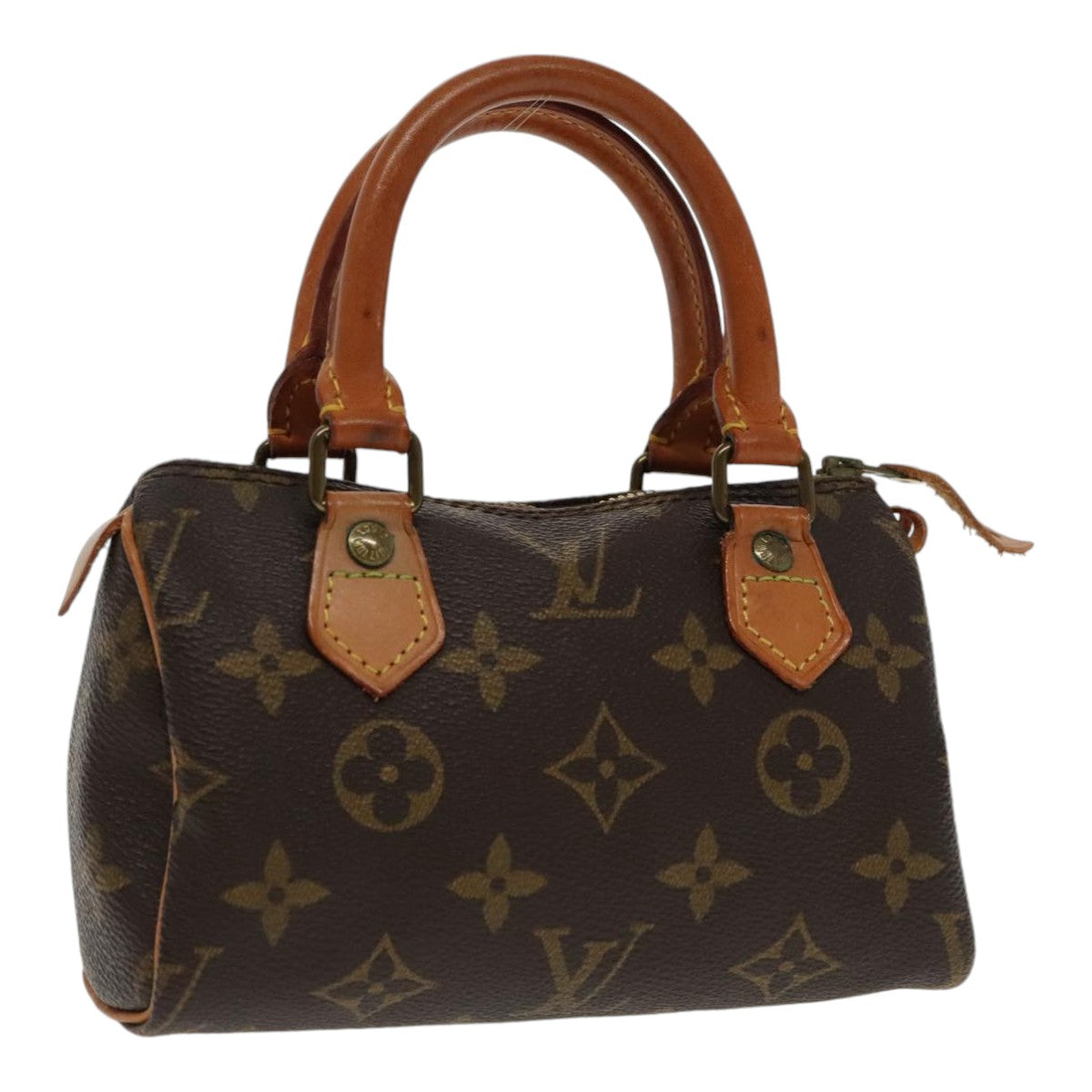 LOUIS VUITTON Monogram Mini Speedy Hand Bag M41534 LV Auth 94339