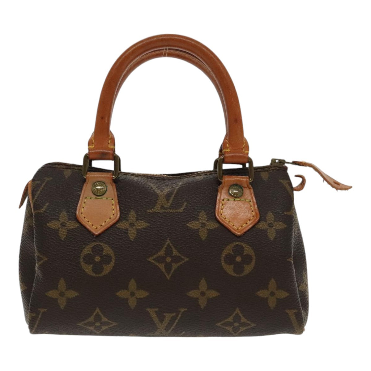 LOUIS VUITTON Monogram Mini Speedy Hand Bag M41534 LV Auth 94339