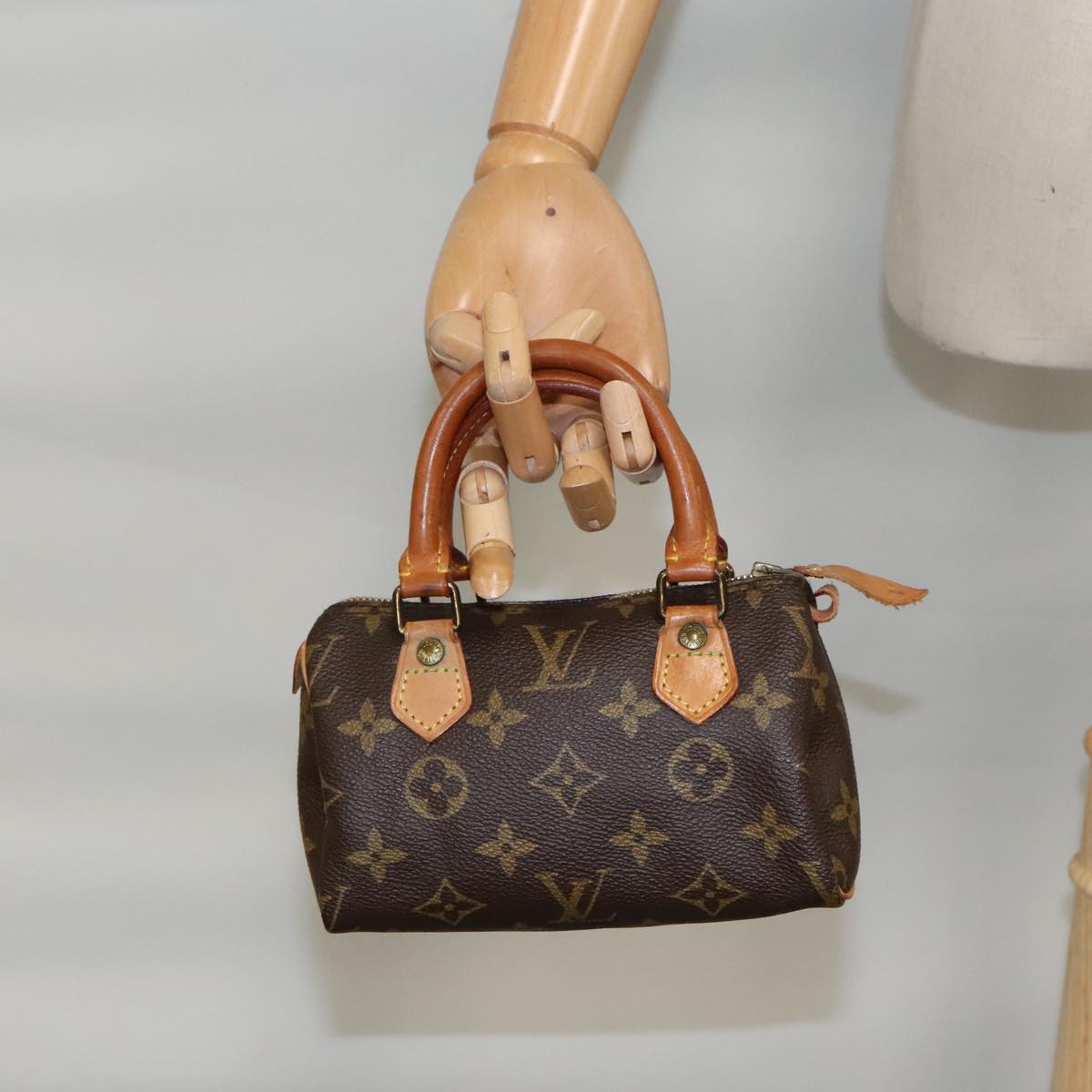 LOUIS VUITTON Monogram Mini Speedy Hand Bag M41534 LV Auth 94339