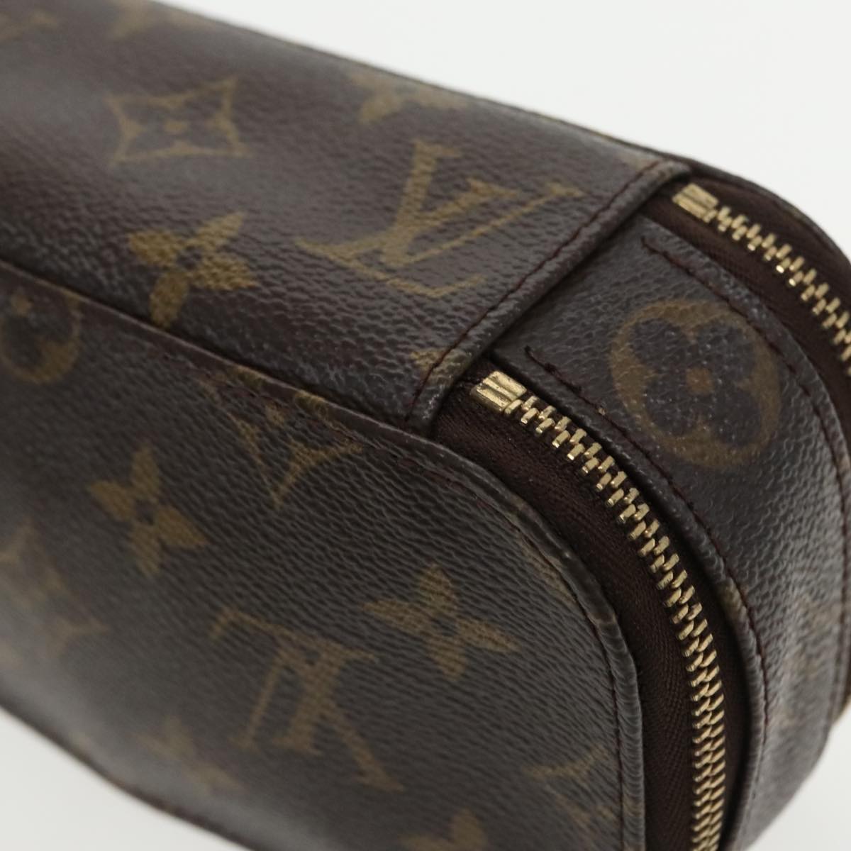 LOUIS VUITTON Monogram Trousse Brush PM Cosmetic Pouch M47510 LV Auth 94364