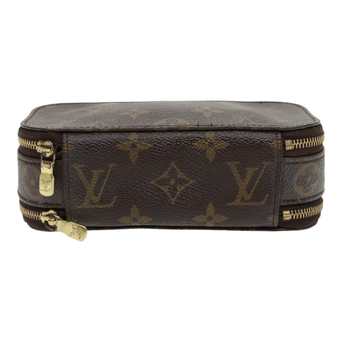 LOUIS VUITTON Monogram Trousse Brush PM Cosmetic Pouch M47510 LV Auth 94364